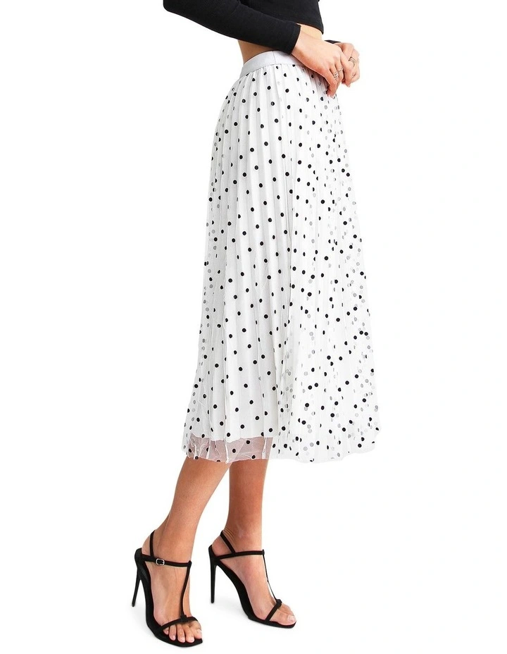 Mixed Feelings White Reversible Skirt