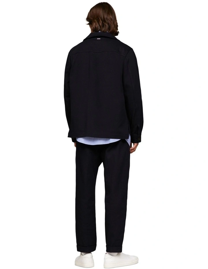 Dressed Casual Shirt Jacket in Navy