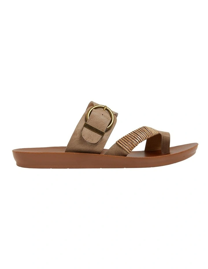 Geneva Taupe Smooth Sandals