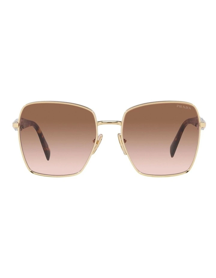 PR 64ZS Sunglasses in Gold