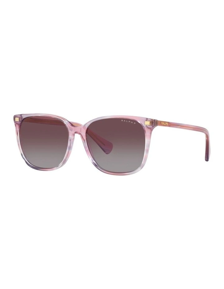 0RA5293 Polarised Sunglasses in Striped Purple