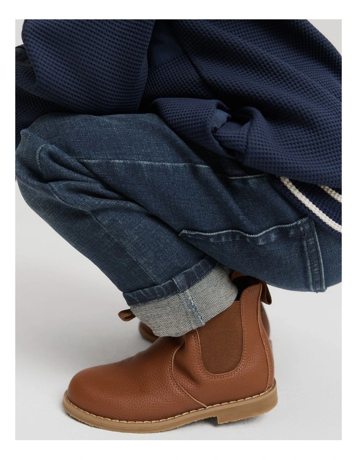 Gusset Boot in Tan