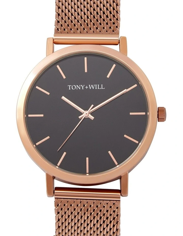 Classic Mesh Watch in Rose Gold