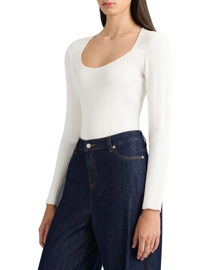 Renee Knit Top in Ivory