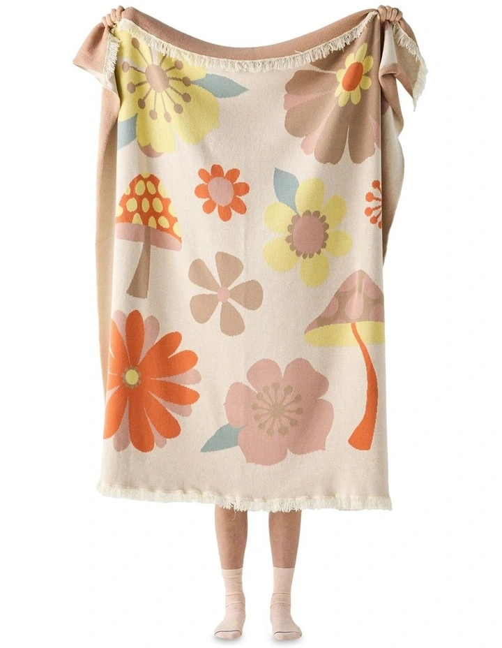 Flower Power Throw in Multi