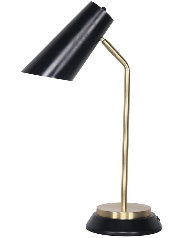 Brass Finish Electric Reading Light Table Lamp