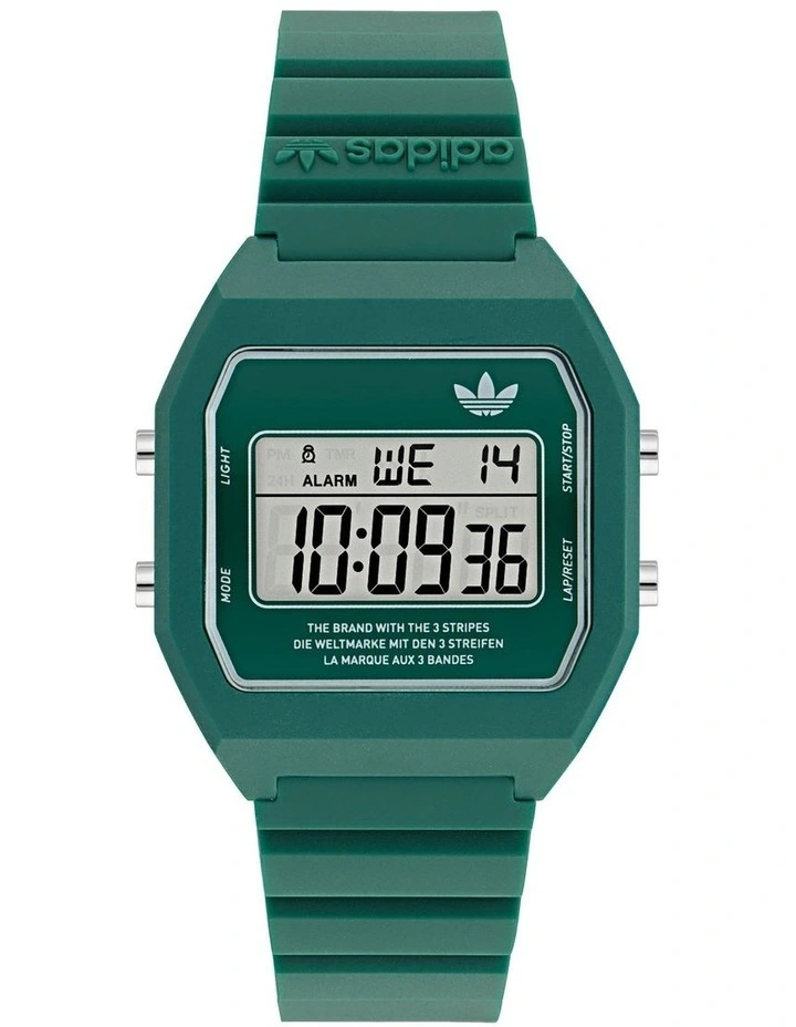 Digital Two Resin Watch in Green