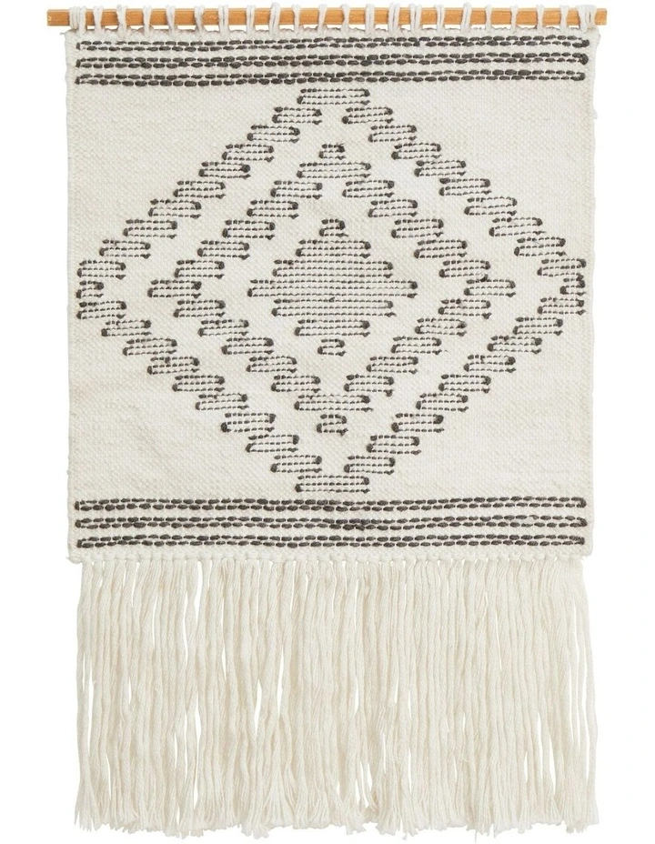 Fringe Wall Hanging in White