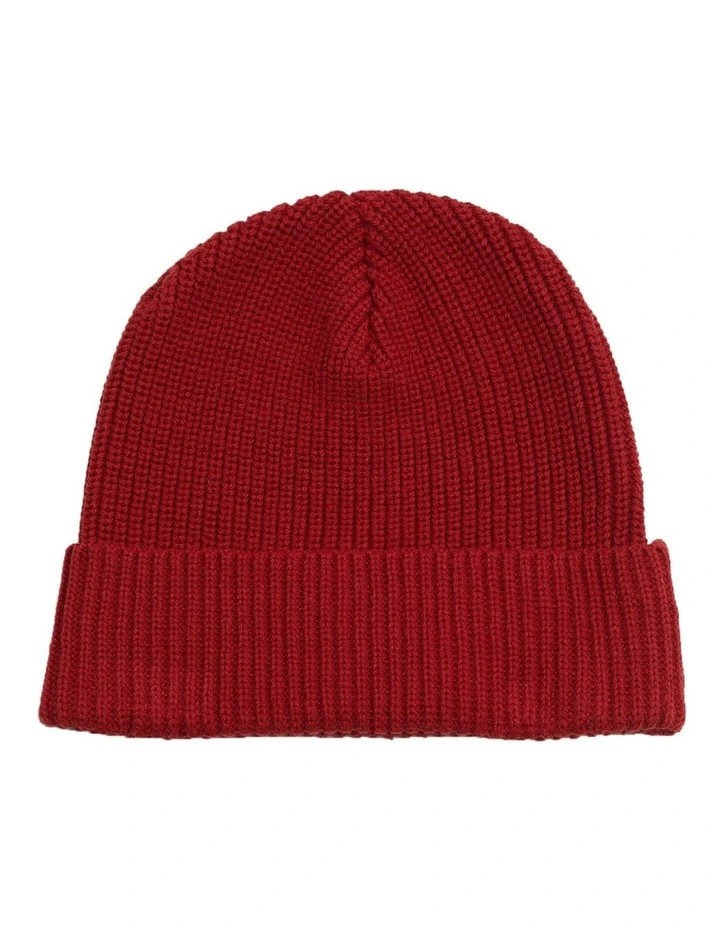 Ruben Knit Beanie in Red