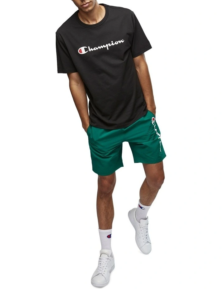 Script Tee in Black