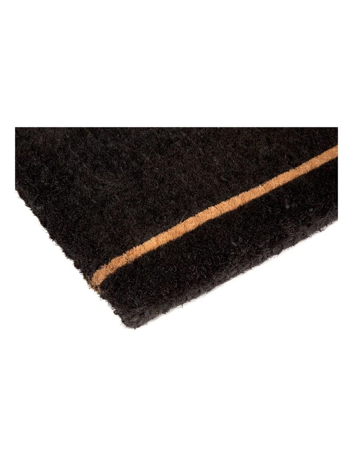 45x75 cm Ghar Black Coir Doormat