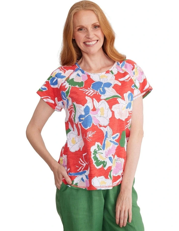 Perennial Print Tee in Multi