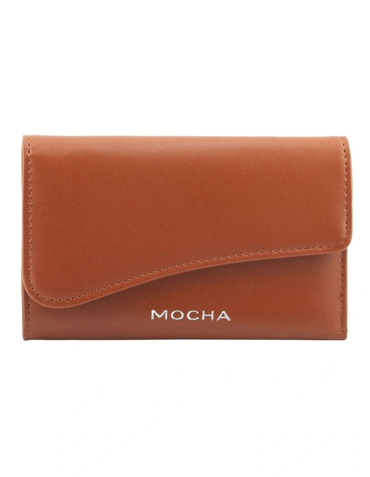 Zoe Wavy Small Wallet in Cocoa
