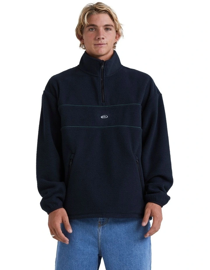 Saturn Half-Zip Sweatshirt in Black