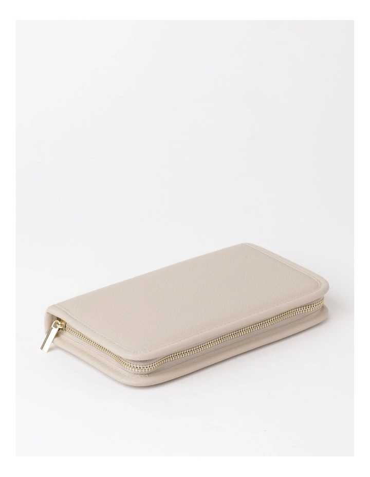 Travel Wallet Jewel Box in Taupe
