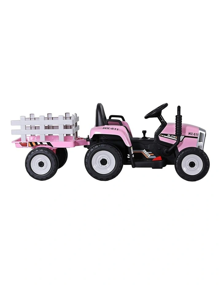 Electric Ride On Car Tractor Toy Cars 12V in Pink