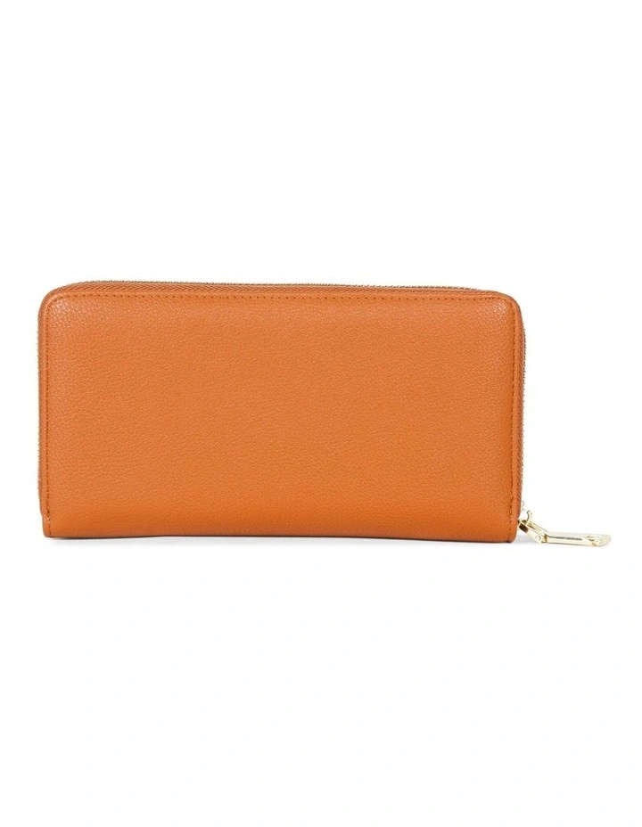 Eva Vegan Wallet in Tan Brown