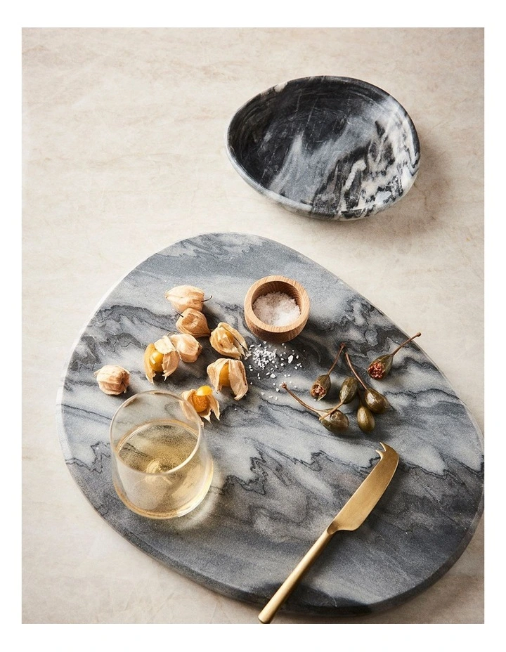 Hast Marble Board in Charcoal