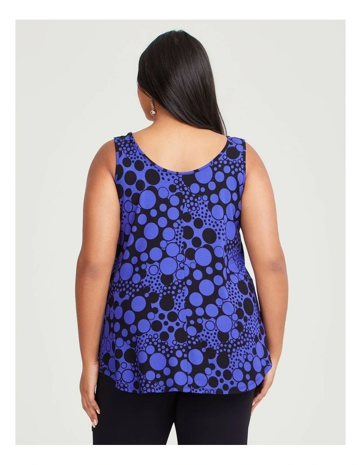 Natural Iris Tank in Purple/Black