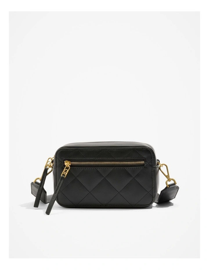 Quilted Camera Bag in Black