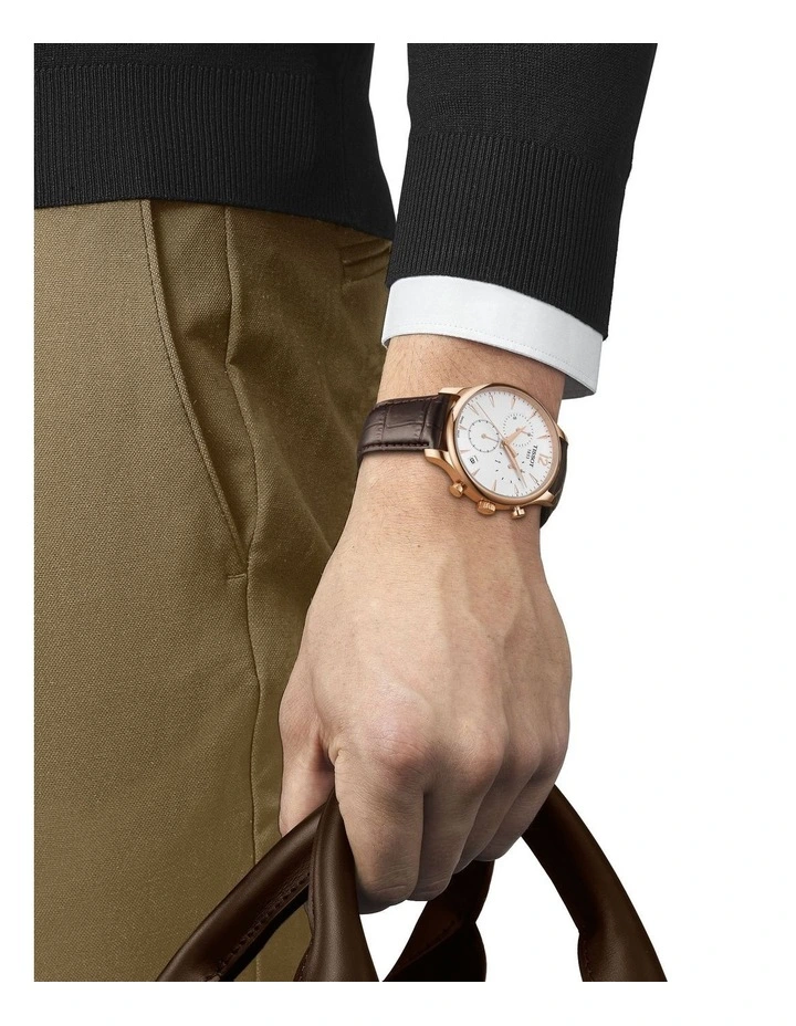 Tradition Chronograph T0636173603700 Watch in Rose Gold