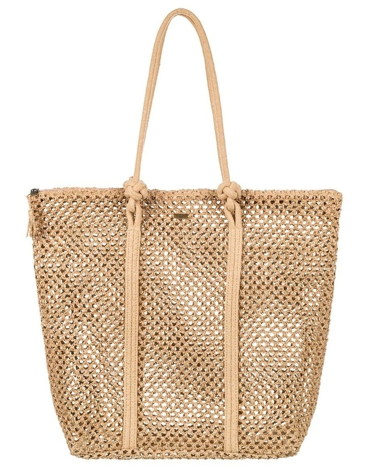 Morning Sun Straw Beach Bag in Natural