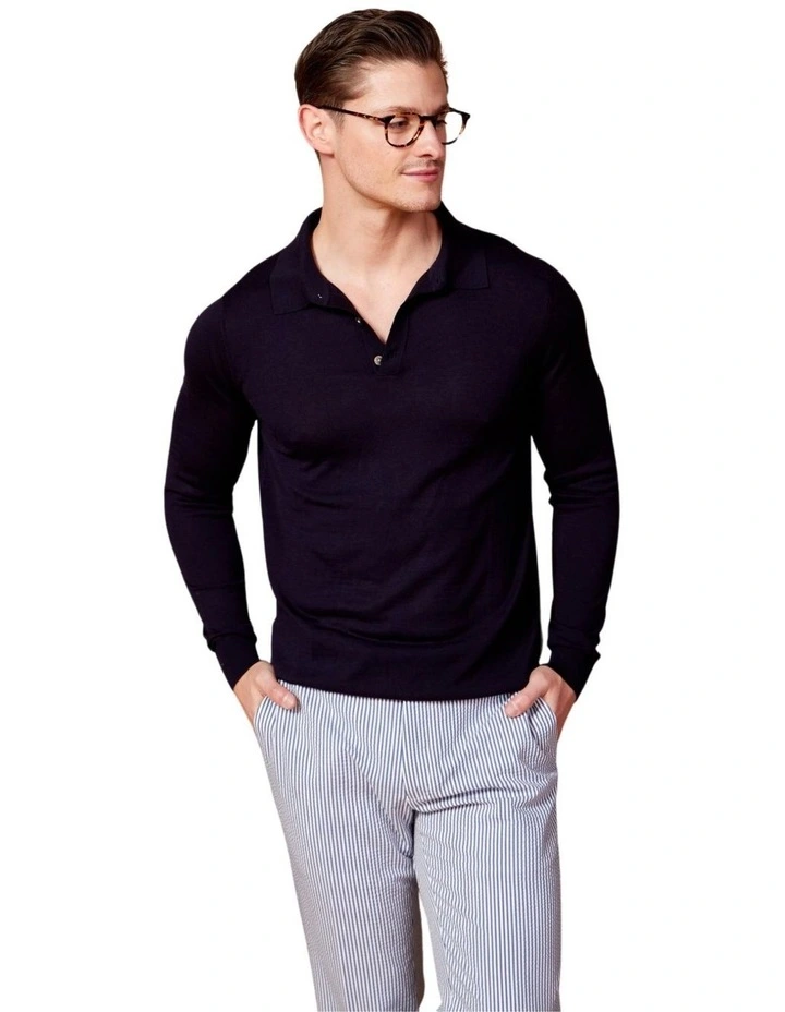 Buttoned Long Sleeve Shirt in Black