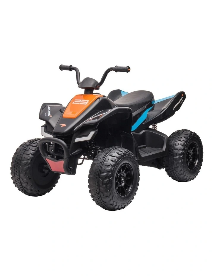 Licensed MCL35 McLaren Electric Ride On Quad Bike in Black