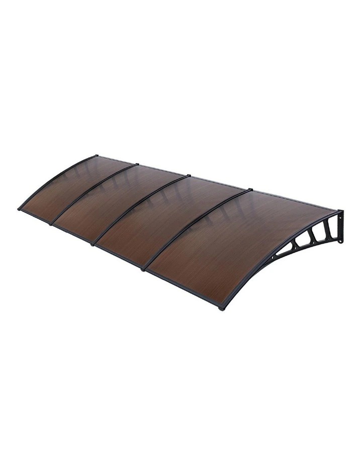 Window And Door Awning Outdoor Canopy in Brown