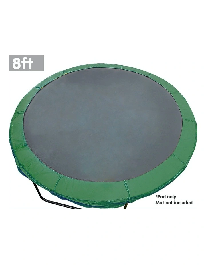 Replacement Trampoline Pad Reinforced Outdoor Round Spring Cover 8ft Green