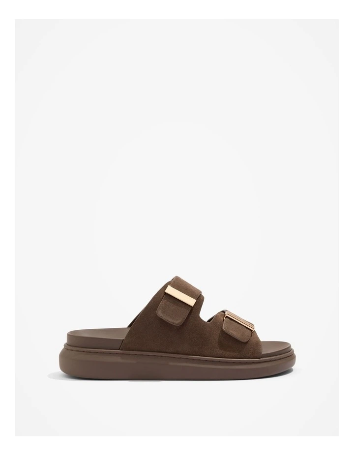 Leather Keeper Sandal in Bark