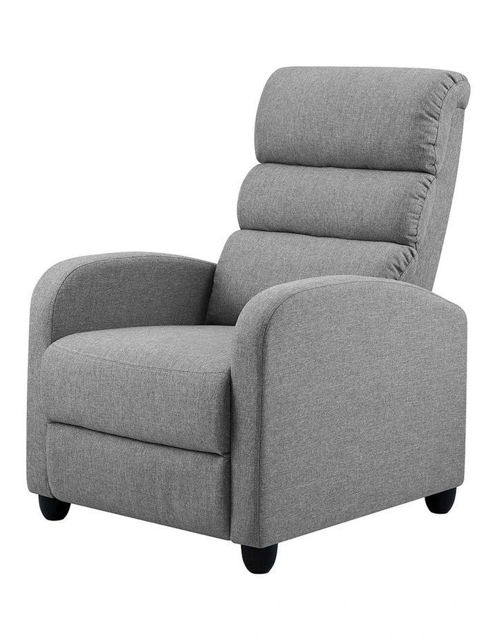 Bolivia Fabric Recliner Armchair in Grey