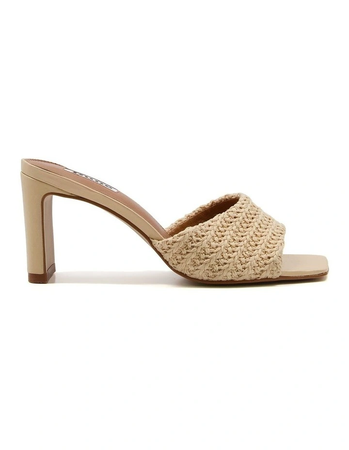 March Heeled Sandal in Natural