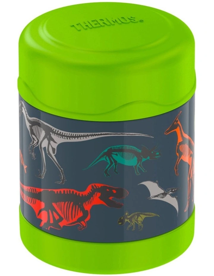 Colorful Dinosaur Vacuum Insulated Food Jar 290ml in Multi