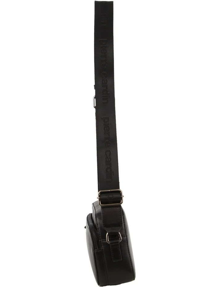 Leather Crossbody Bag in Black
