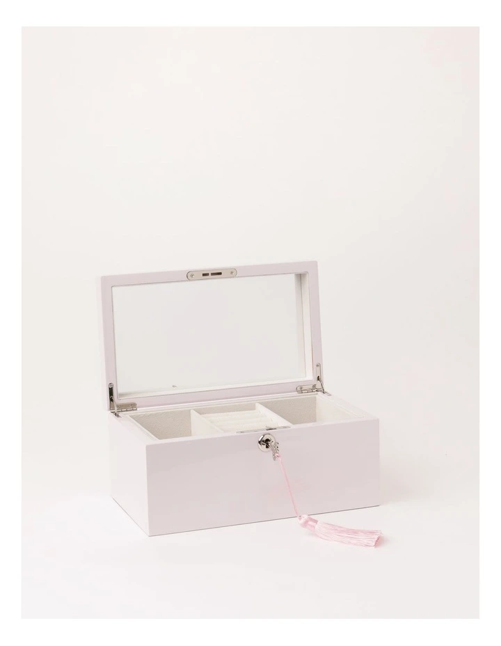 High Gloss Tassel Key Light Pink Jewellery Box
