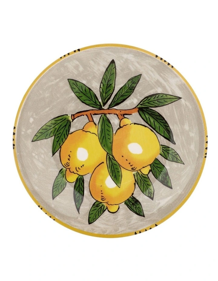 Ceramica Salerno Limone Plate 20cm in Grey