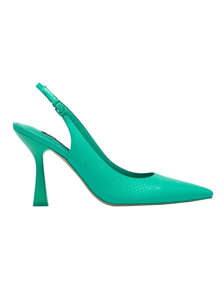 Righty Slingback Heel in Green