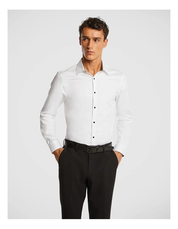 Marx Slim Dress Shirt in White