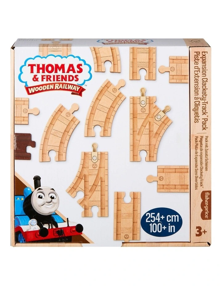 Wooden Railway Expansion Clackety Track Pack