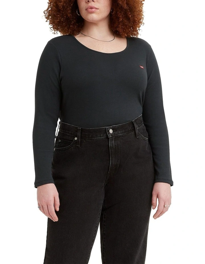 Honey Long-Sleeve Shirt in Caviar