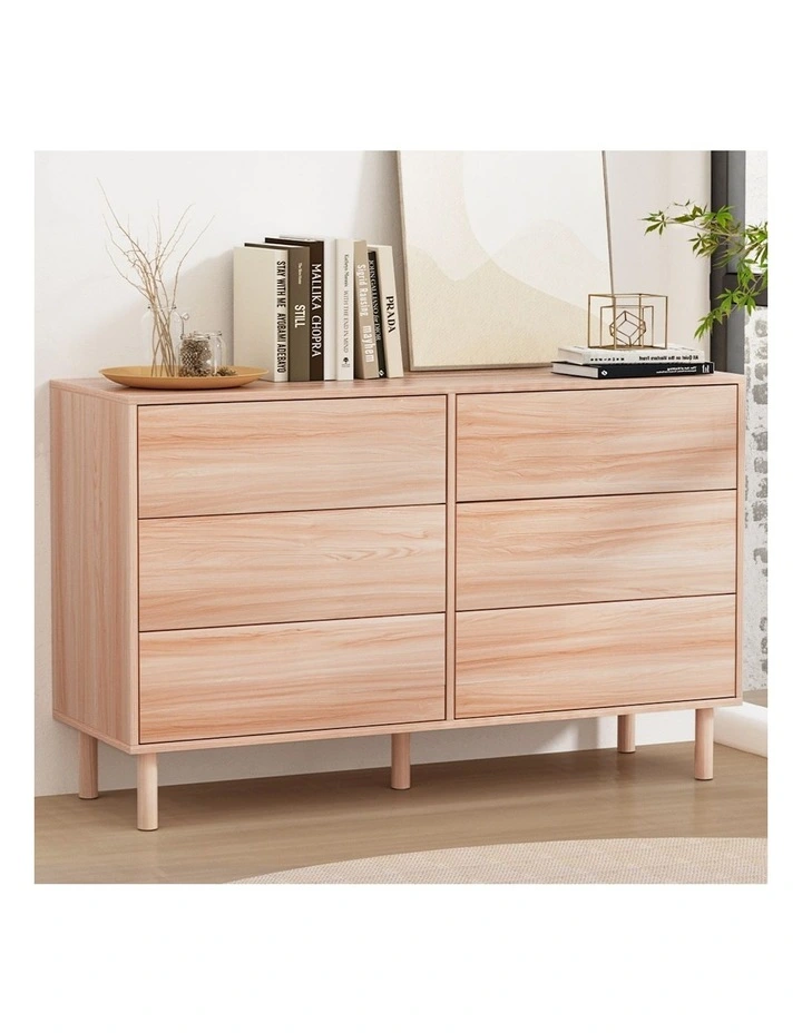 Alva Chest of 6 Drawers in Brown