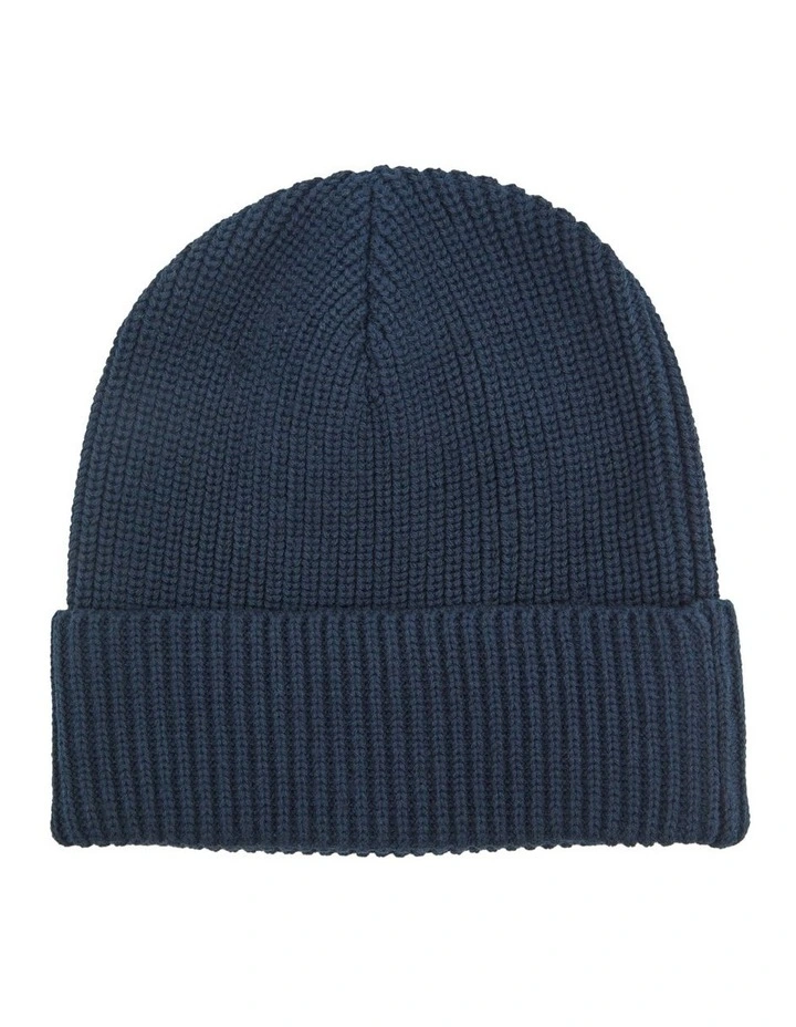 Forester Knit Beanie in Midnight Blue