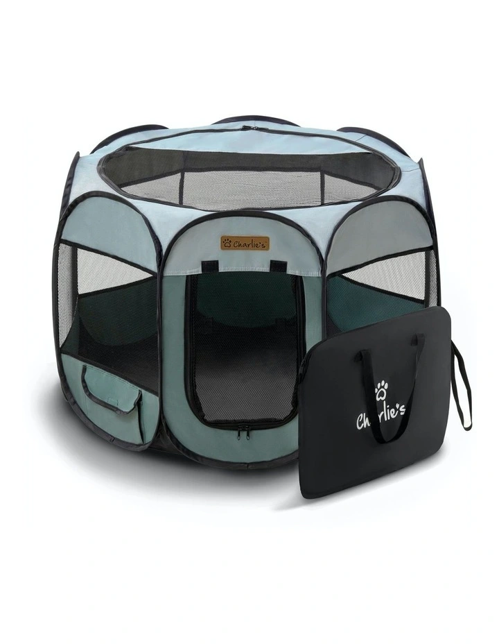 Adventure Pet Playpen Foldable Portable Crate in Sage