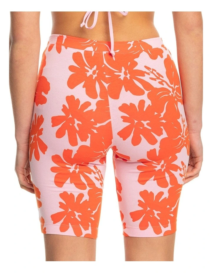 Surf Kind Kate Bike Shorts in Red Multi