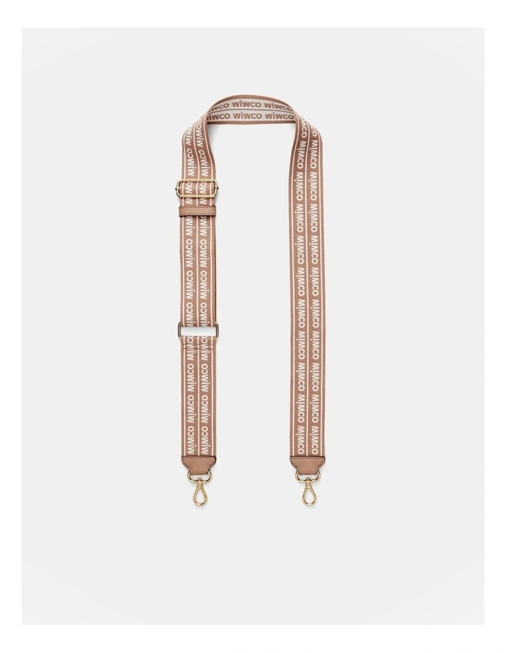Mim Duo Webbing Bag Strap in Almond