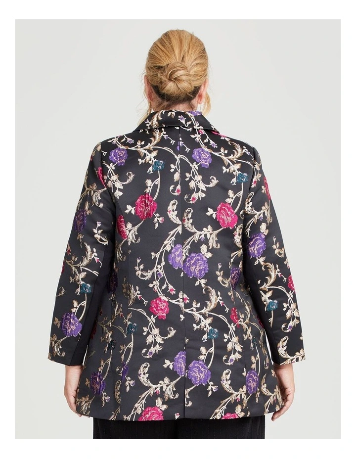 Jacquard Event Jacket in Floral