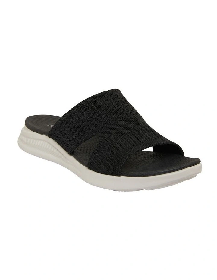 Madon Black Stretch Sandals
