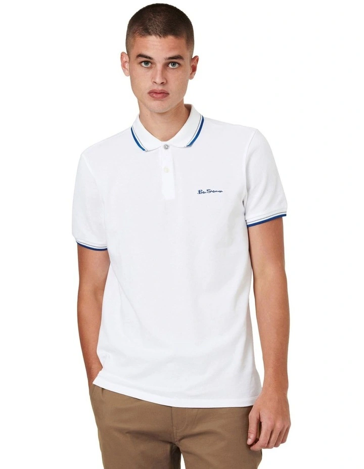 Signature Romford Polo Shirt in White