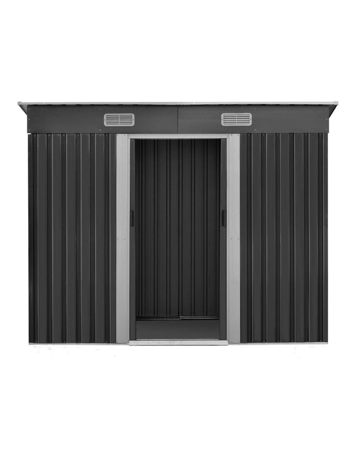 Outdoor Garden Shed 2.38x1.31M Grey